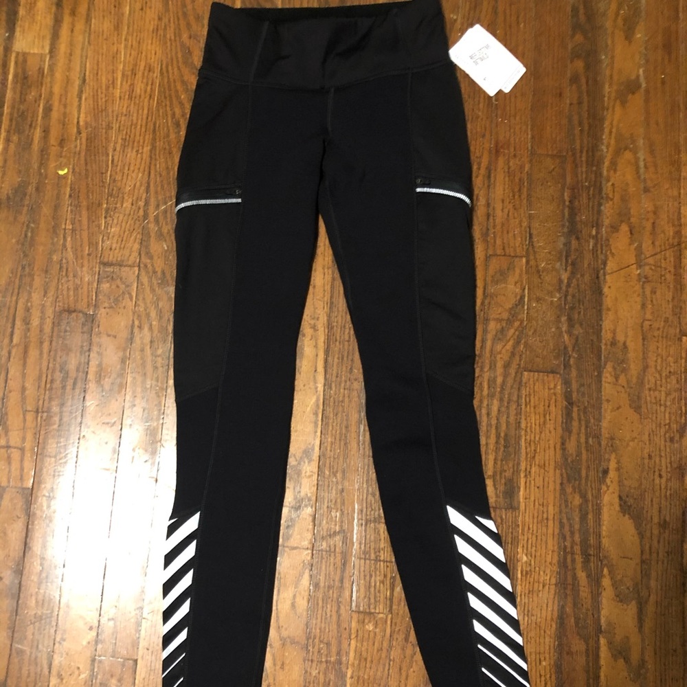 Athleta Leggings Shine Stripe Polar Racer Tight sm